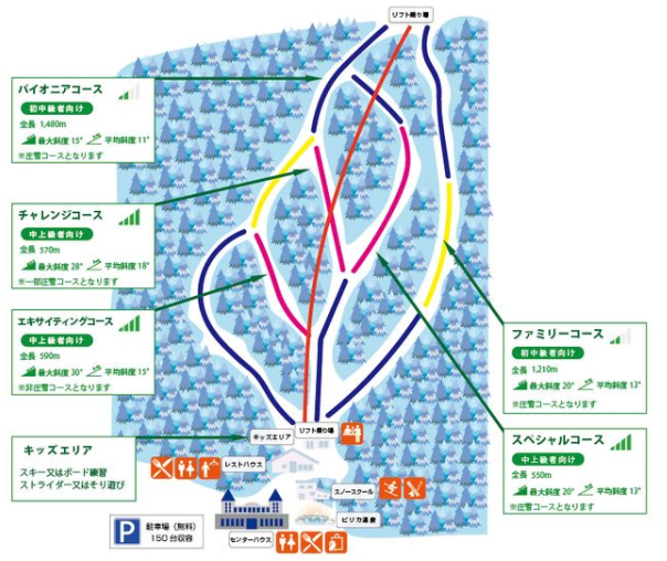 Pirika Ski Resort Ski Map