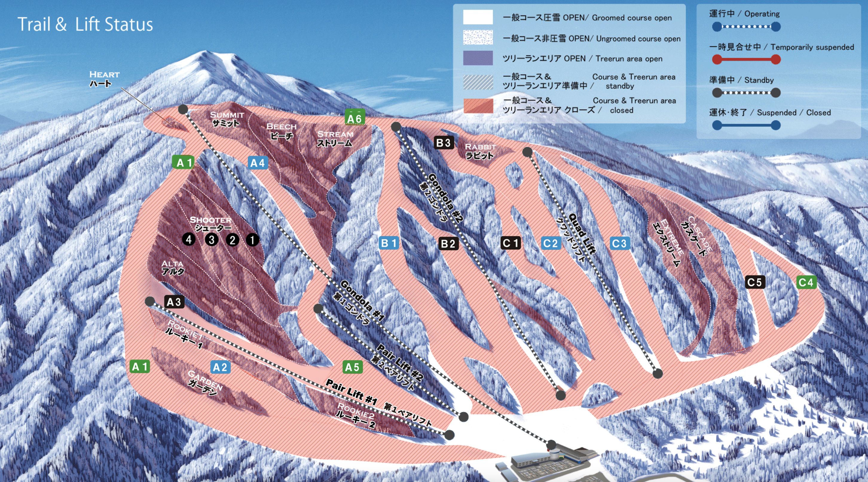 Geto Kogen Ski Map