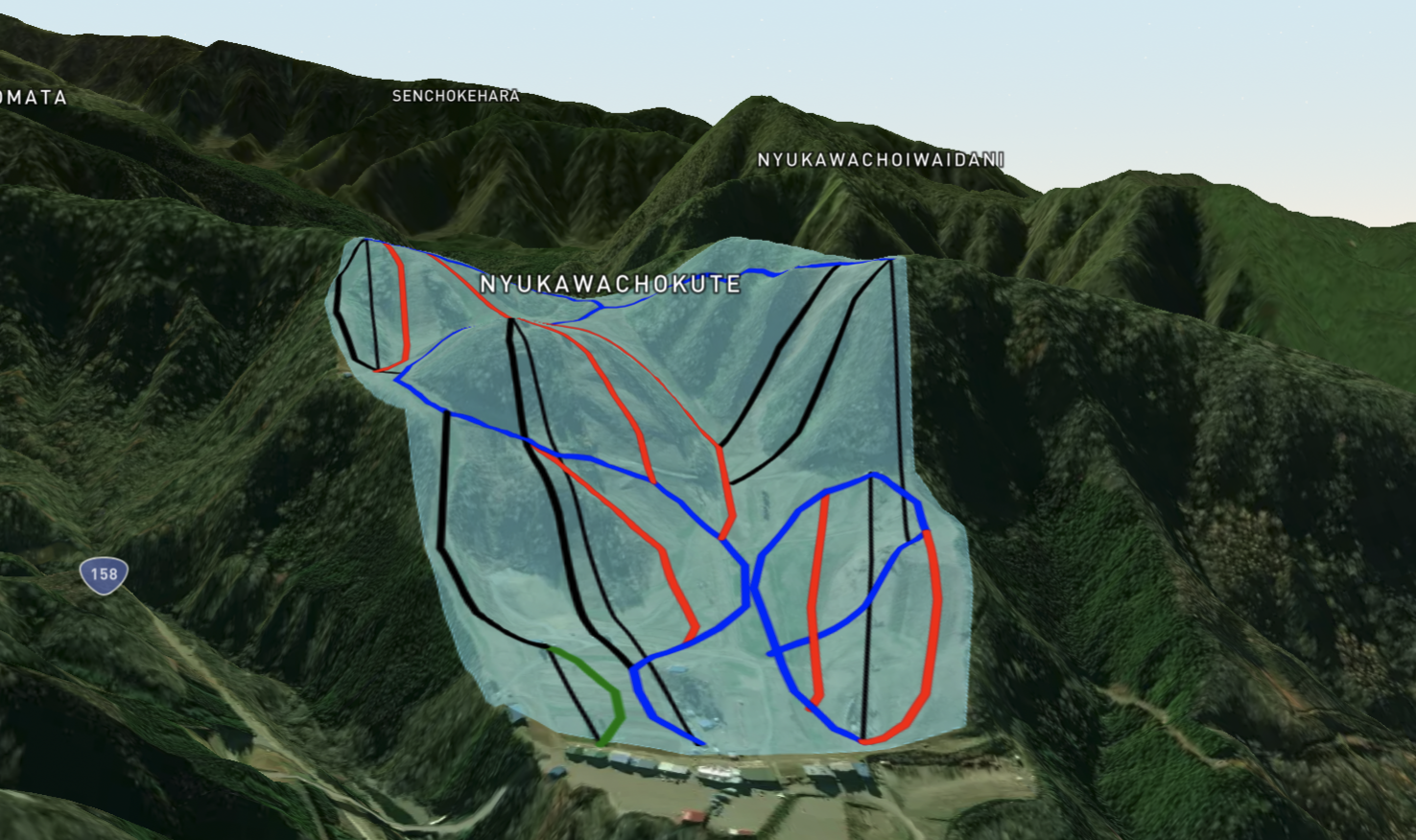 Honokidaira Ski Area Map