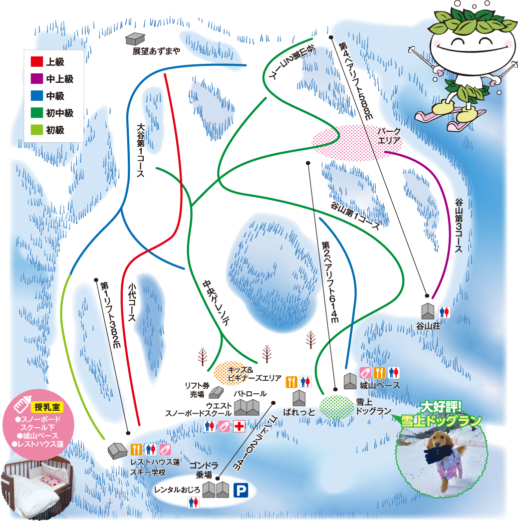 Ojiro Ski Resort map