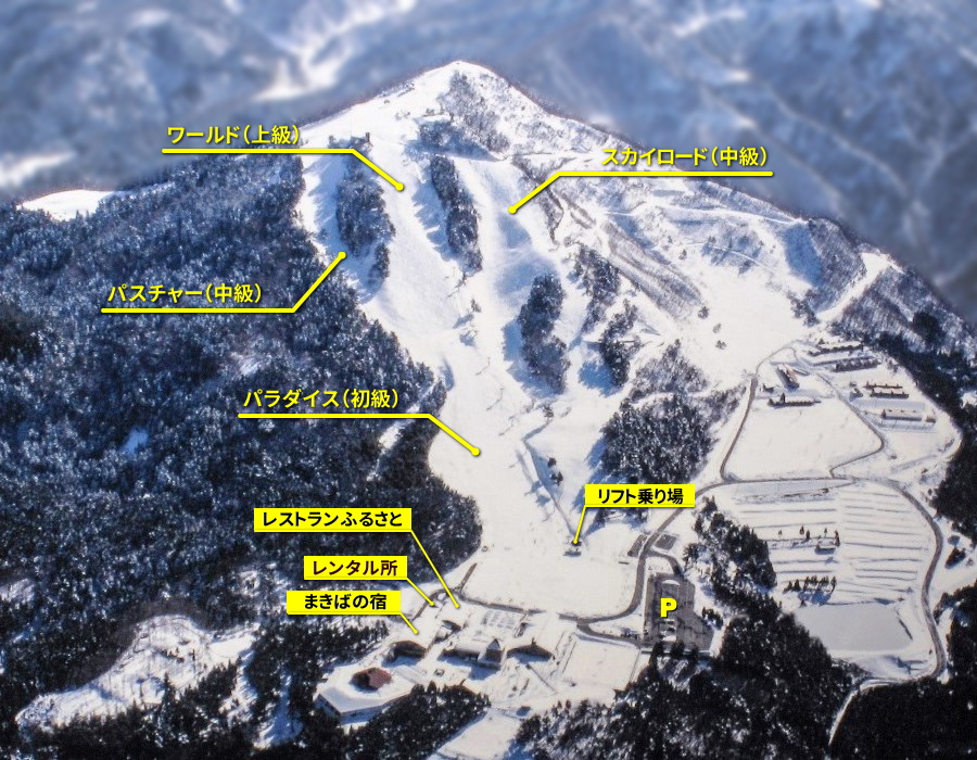 Tajima Farm Park Ski Area map