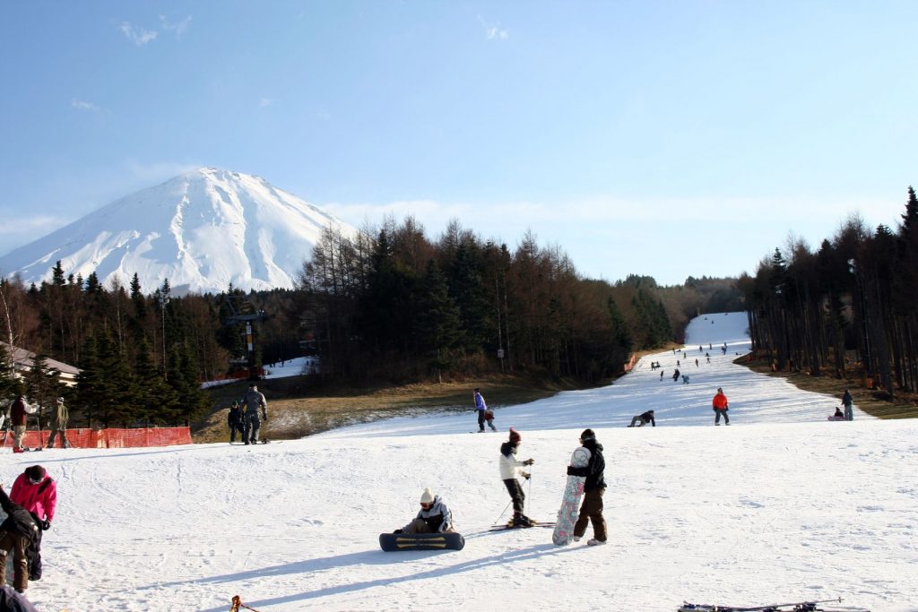 Fujiten Snow Resort has great views of Fuji-san